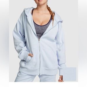 PINK Oversized Fleece Zip Up